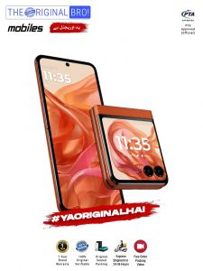 Motorola Razr 50 - 8GB RAM - 256GB Storage - PTA Approved - 12 Months Warranty - Orange - The Original Bro Mobiles - TOB51